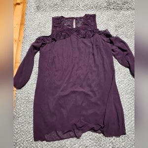 Maurices Burgundy Lace Dress